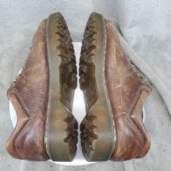 Dr. Martens Shoes Mens 11 Brown Leather Y2K Chunky Oxford 10940 AW004 *Read*